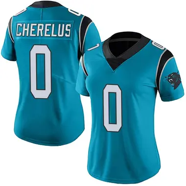 Men's Nike Claudin Cherelus Black Carolina Panthers Team Game Jersey