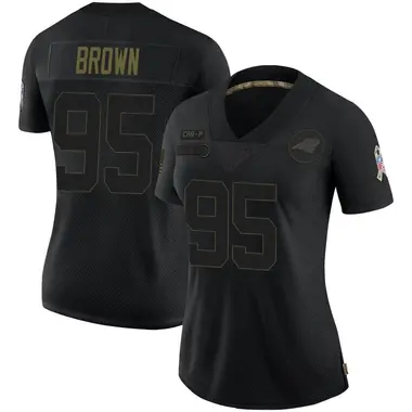 Carolina Panthers Nike Game Road Jersey - White - Derrick Brown - Youth